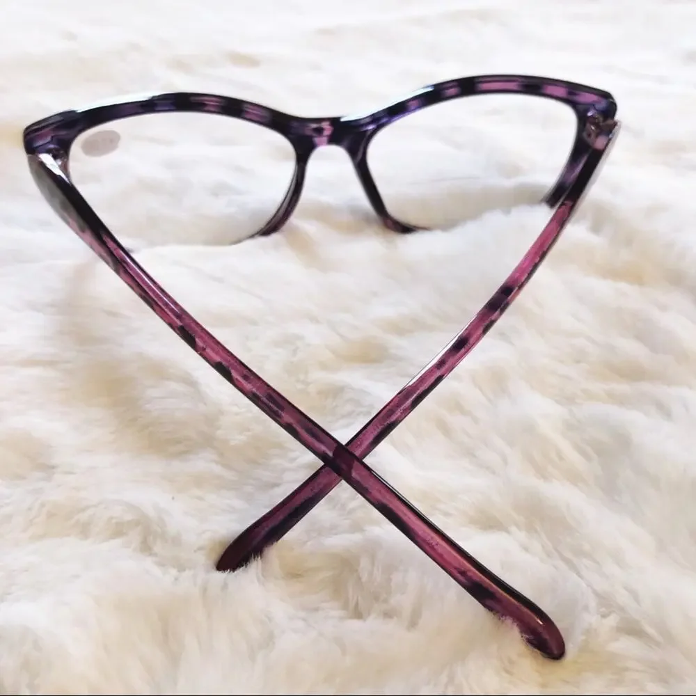 Bailey Purple Cat Eye Bi-Focal Reader Glasses - Picture 11 of 11